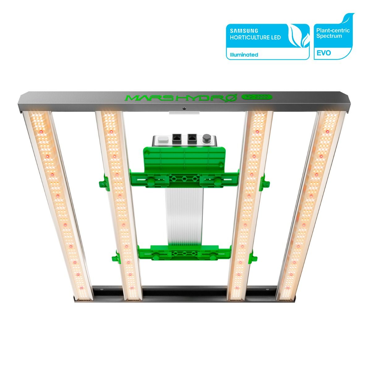 (2024 New Version) Mars Hydro FC3000-EVO 300W Samsung LM301H EVO LED Grow Light For Indoor Veg Flower