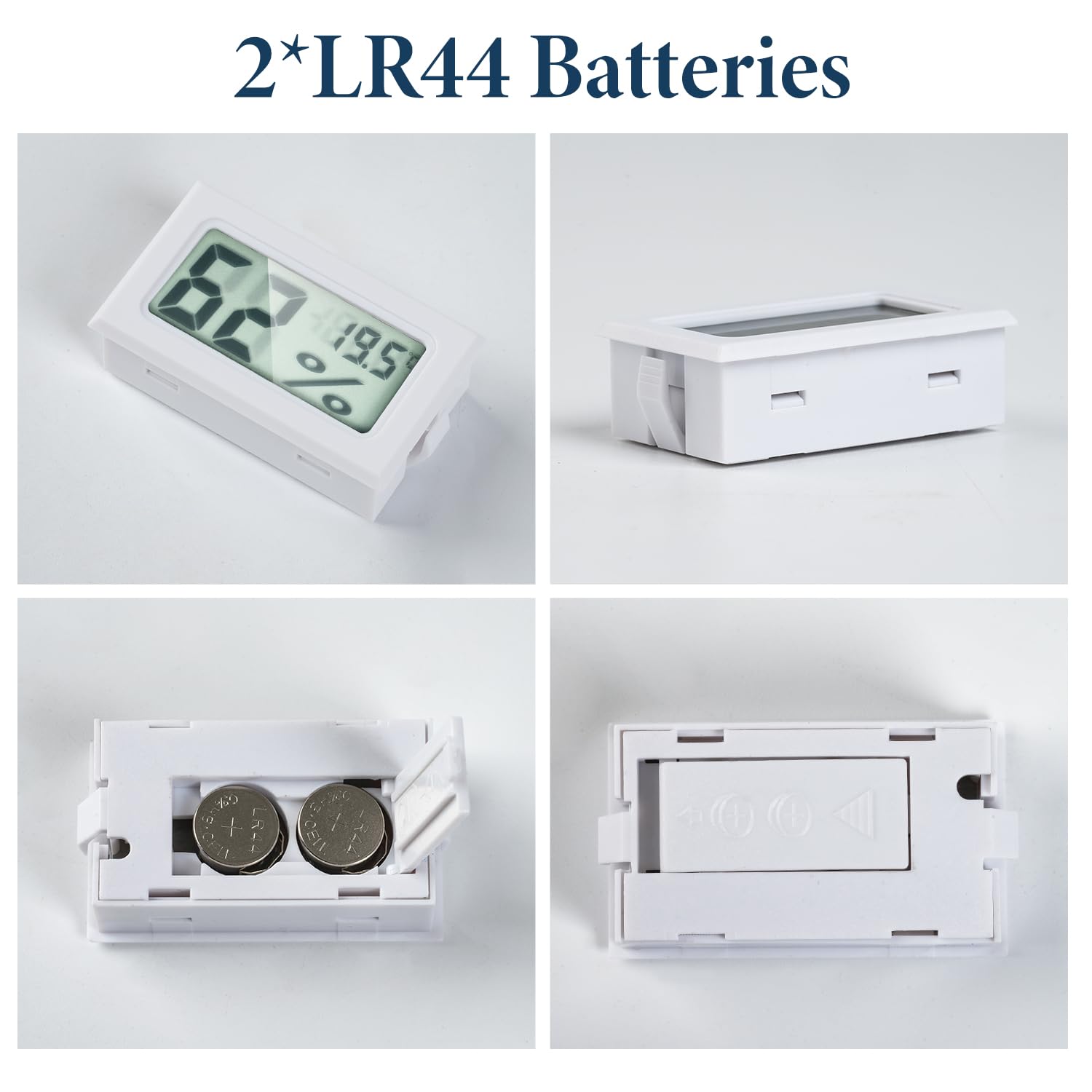 Mini Digital Hygrometer Thermometer - LCD Temperature and Humidity Meter for Humidors, Greenhouses, and Grow Tents