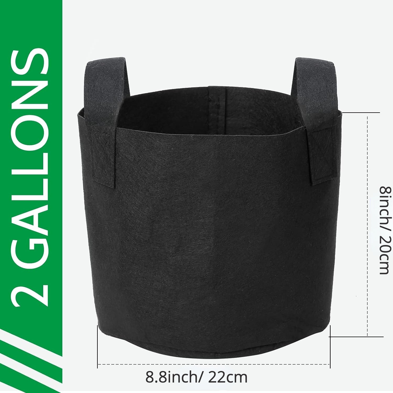 Growhouse Heavy Duty Grow Bags 1/2/3/5/7/10/20/30/40/50/100 Gallons