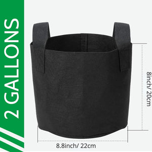 Growhouse Heavy Duty Grow Bags 1/2/3/5/7/10/20/30/40/50/100 Gallons