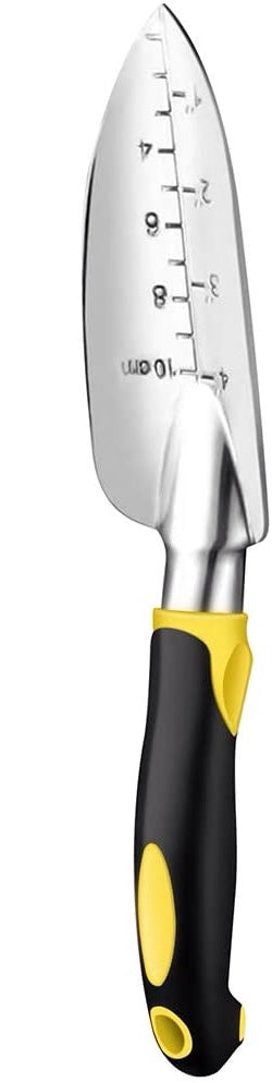 3-Piece 12'' Cast-Aluminum Gardening Tool Kit - Trowel, Transplant Trowel, Cultivator with Ergonomic Handles