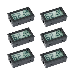 Mini Digital Hygrometer Thermometer - LCD Temperature and Humidity Meter for Humidors, Greenhouses, and Grow Tents