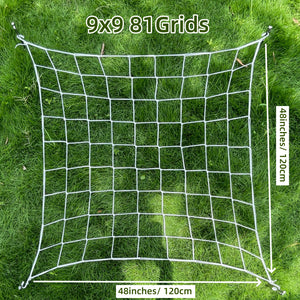 Growhouse Elastic Trellis Netting with Hooks for Plant Support