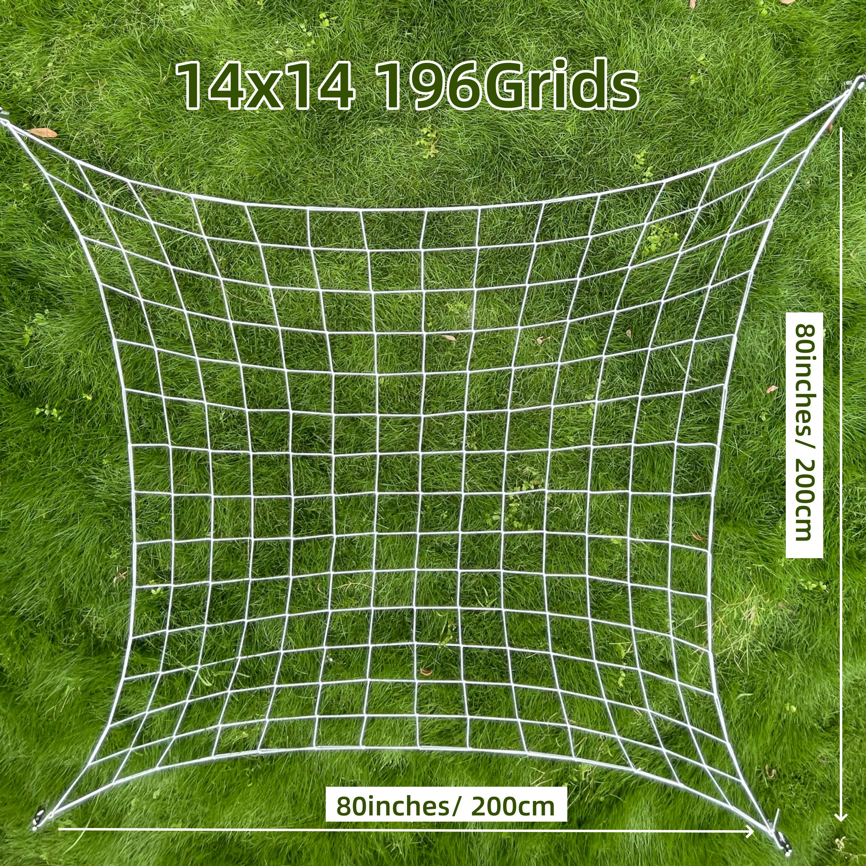 Growhouse Elastic Trellis Netting with Hooks for Plant Support