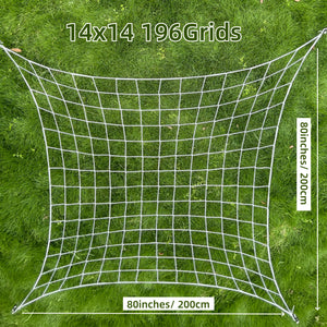Growhouse Elastic Trellis Netting with Hooks for Plant Support