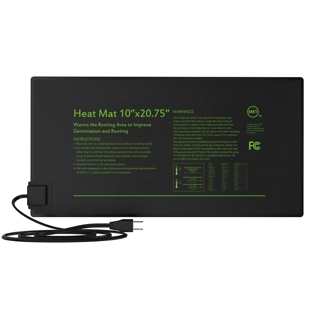 Durable Waterproof Seedling Heat Mat - Sizes 10''x20'', 20''x20'', 48''x20'' for Hydroponics, seedlings and clones