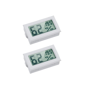 Mini Digital Hygrometer Thermometer - LCD Temperature and Humidity Meter for Humidors, Greenhouses, and Grow Tents