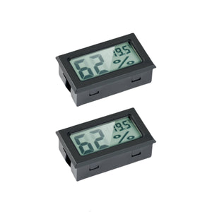 Mini Digital Hygrometer Thermometer - LCD Temperature and Humidity Meter for Humidors, Greenhouses, and Grow Tents