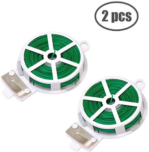 100ft (30m) Garden Tool Plant Twist Tie Roll with Cutter - Gardening, Training, and Cable Management