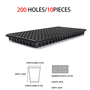 Growhouse 10Pcs Cells Seedling Starter Tray Extra Strength