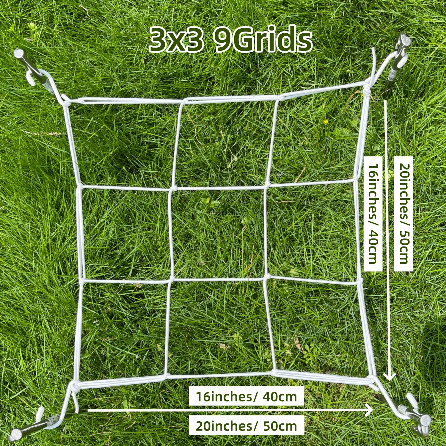 Growhouse Elastic Trellis Netting with Hooks for Plant Support