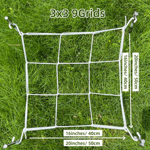 Growhouse Elastic Trellis Netting with Hooks for Plant Support