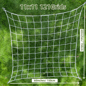 Growhouse Elastic Trellis Netting with Hooks for Plant Support