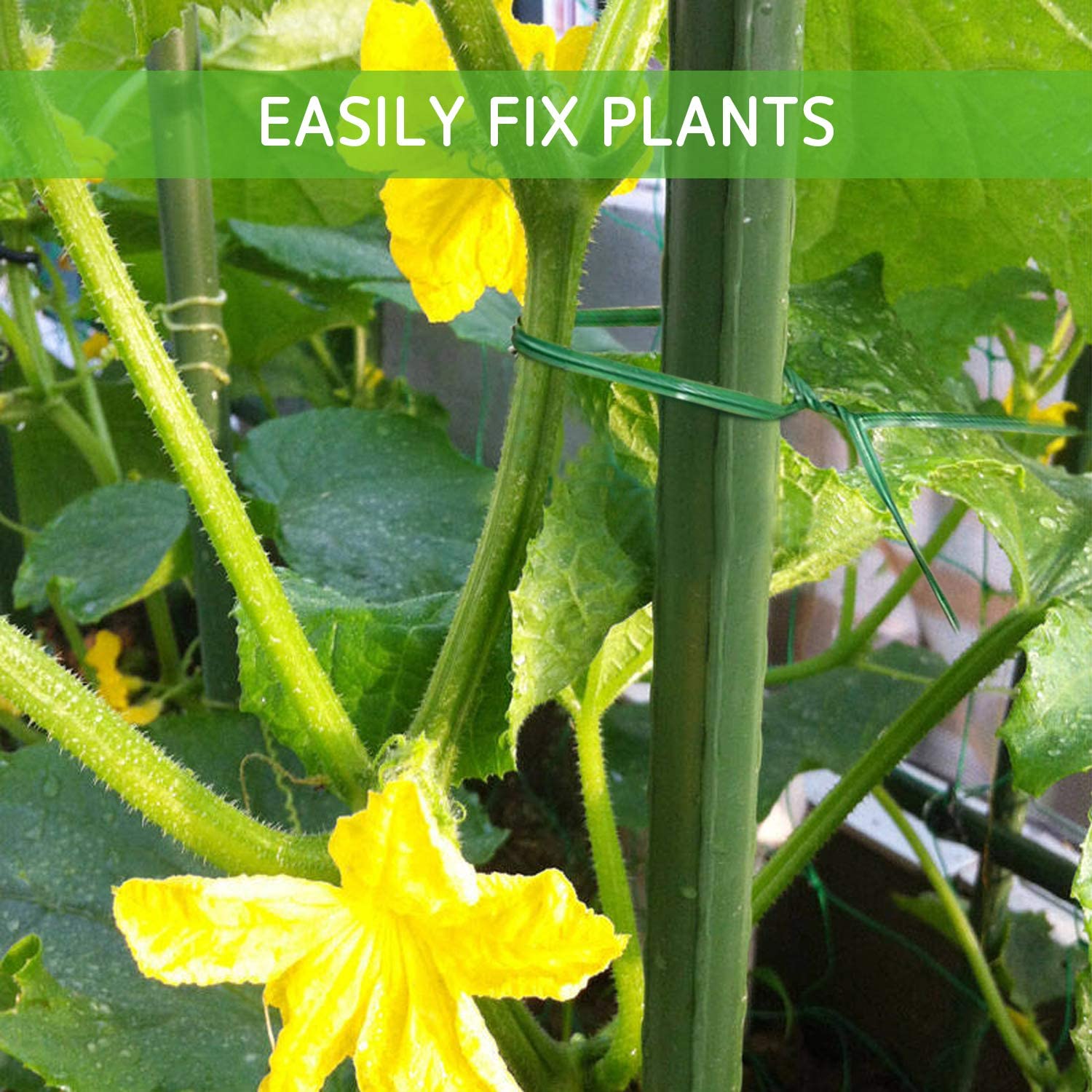 100ft (30m) Garden Tool Plant Twist Tie Roll with Cutter - Gardening, Training, and Cable Management