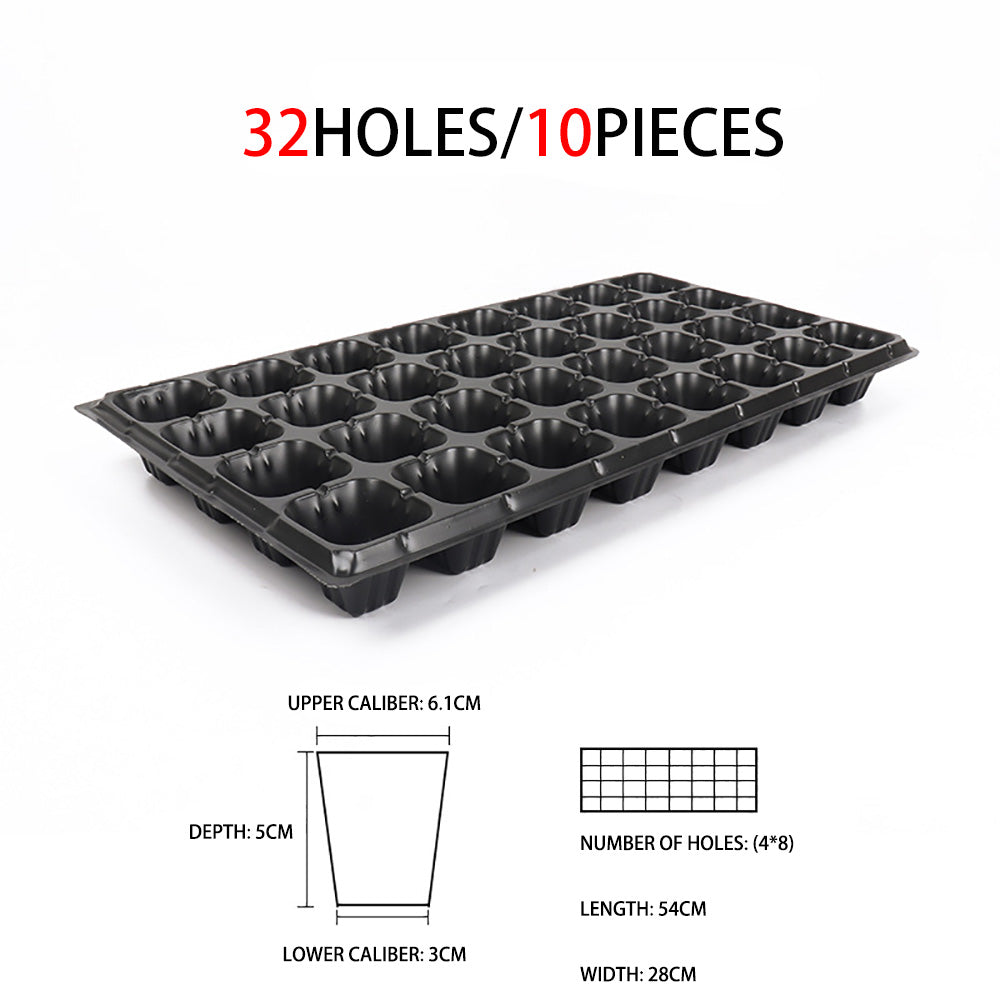 Growhouse 10Pcs Cells Seedling Starter Tray Extra Strength