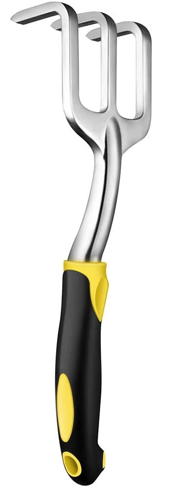 3-Piece 12'' Cast-Aluminum Gardening Tool Kit - Trowel, Transplant Trowel, Cultivator with Ergonomic Handles