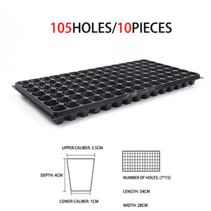 Growhouse 10Pcs Cells Seedling Starter Tray Extra Strength