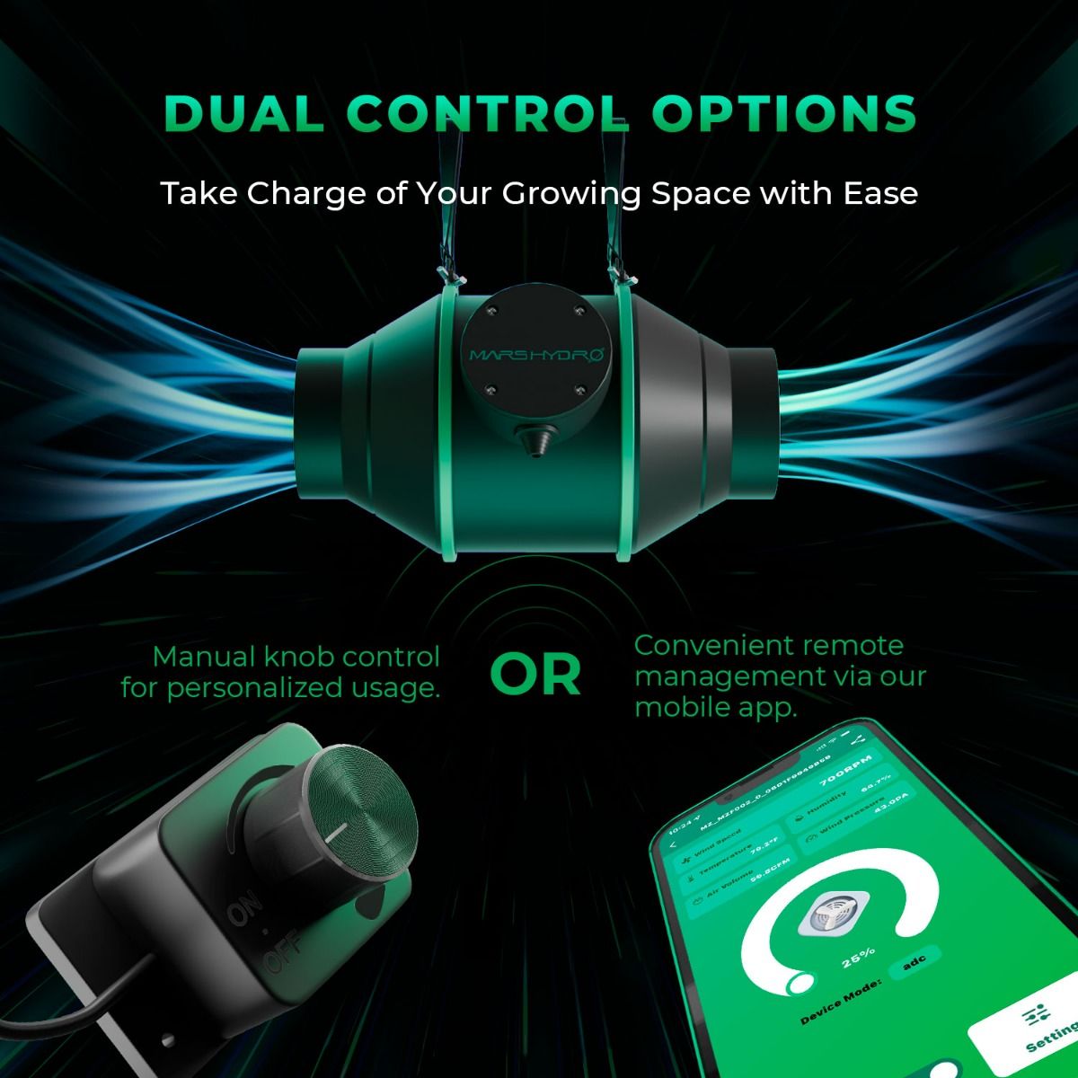 Mars Hydro 4-Inch iFresh smart Fan Complete Kit