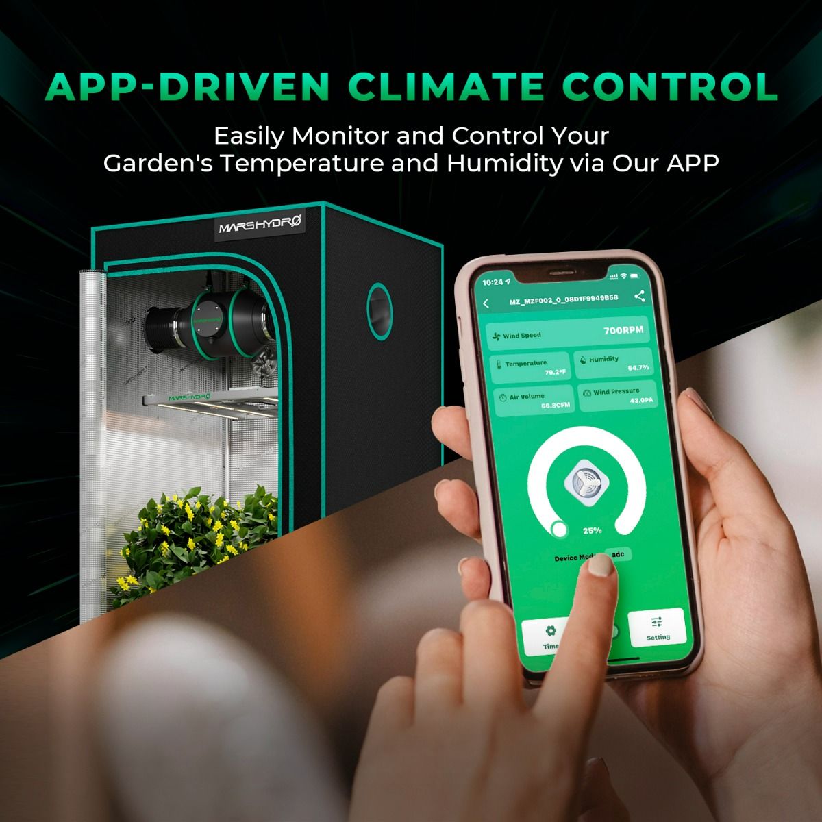 Mars Hydro 4-Inch iFresh smart Fan Complete Kit