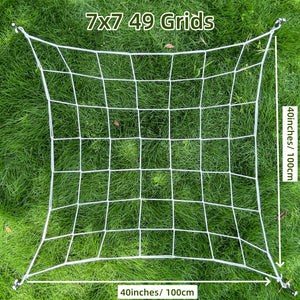 Growhouse Elastic Trellis Netting with Hooks for Plant Support
