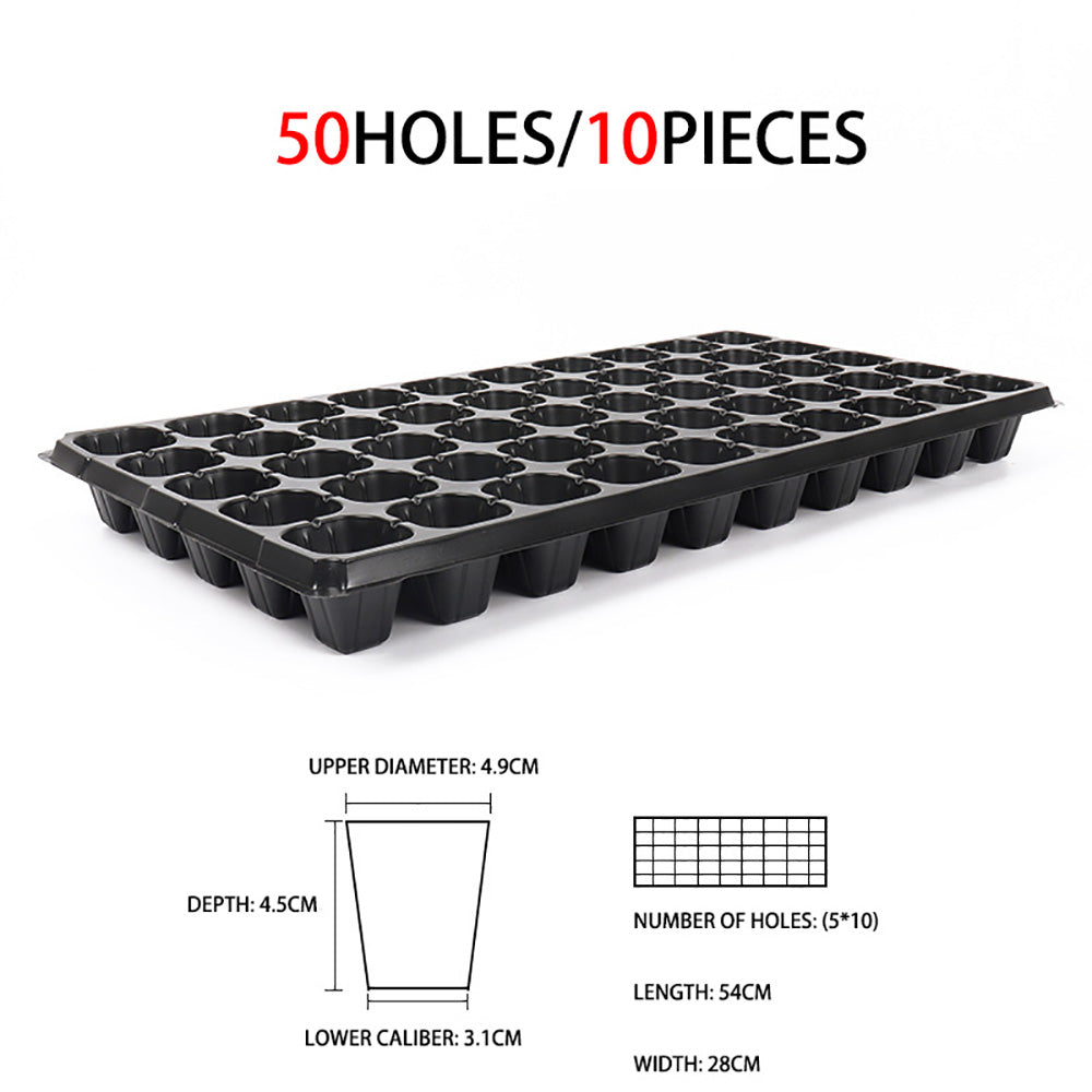 Growhouse 10Pcs Cells Seedling Starter Tray Extra Strength