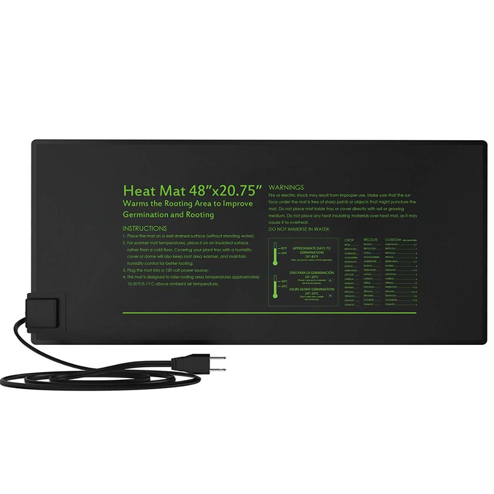 Durable Waterproof Seedling Heat Mat - Sizes 10''x20'', 20''x20'', 48''x20'' for Hydroponics, seedlings and clones