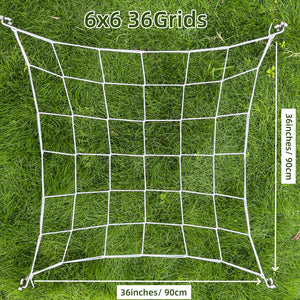 Growhouse Elastic Trellis Netting with Hooks for Plant Support