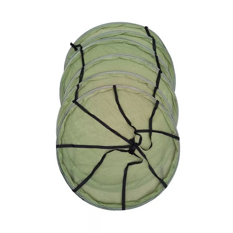 3ft (90cm) Herb Drying Rack - 4/6 Layer Foldable Hanging Mesh with Steel Rings