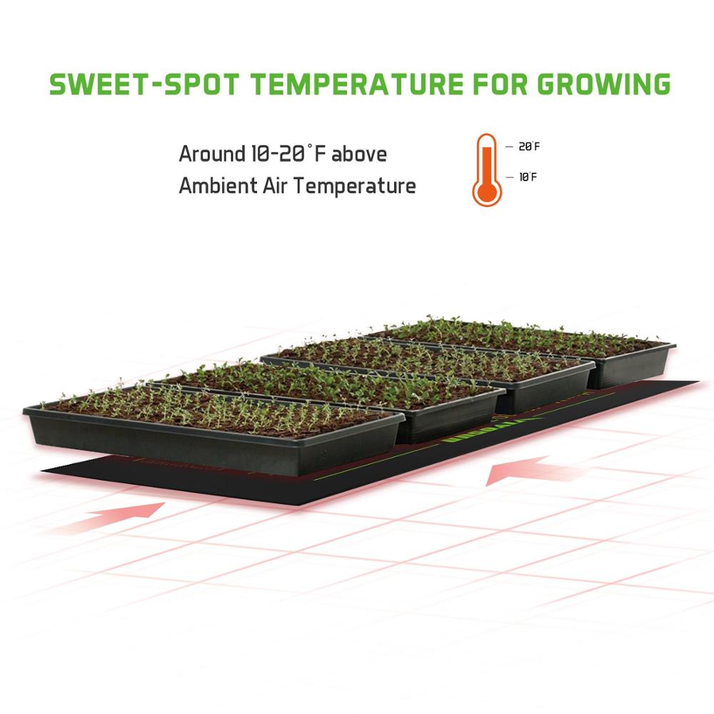 Durable Waterproof Seedling Heat Mat - Sizes 10''x20'', 20''x20'', 48''x20'' for Hydroponics, seedlings and clones
