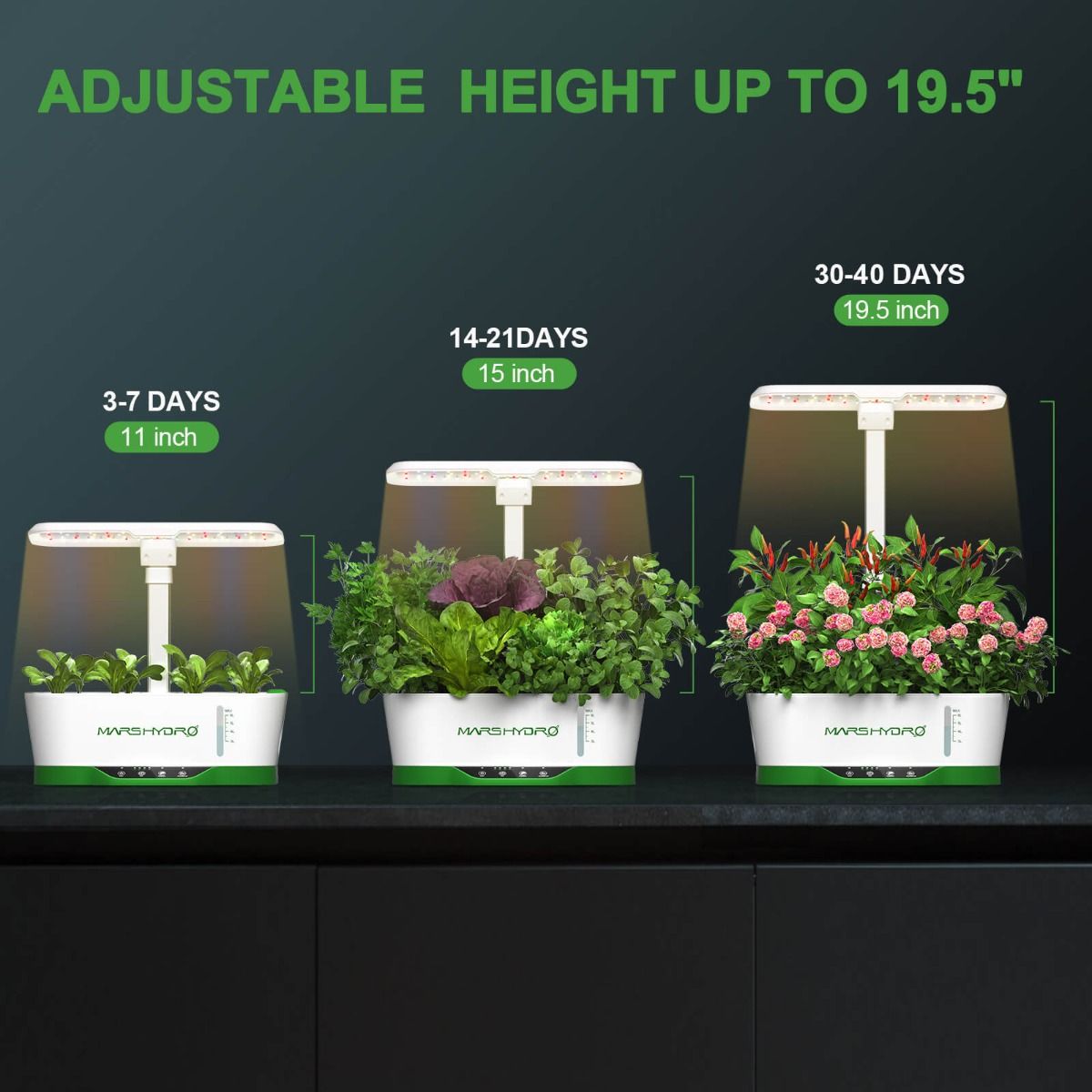Mars Hydro Hydroline12 LED Hydroponic Growing System For Seedling and Clone