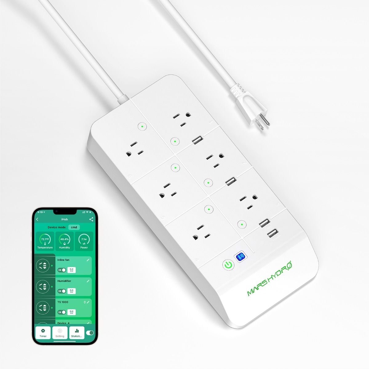 Mars Hydro iHub Smart Power Strip For Smart Indoor Grow