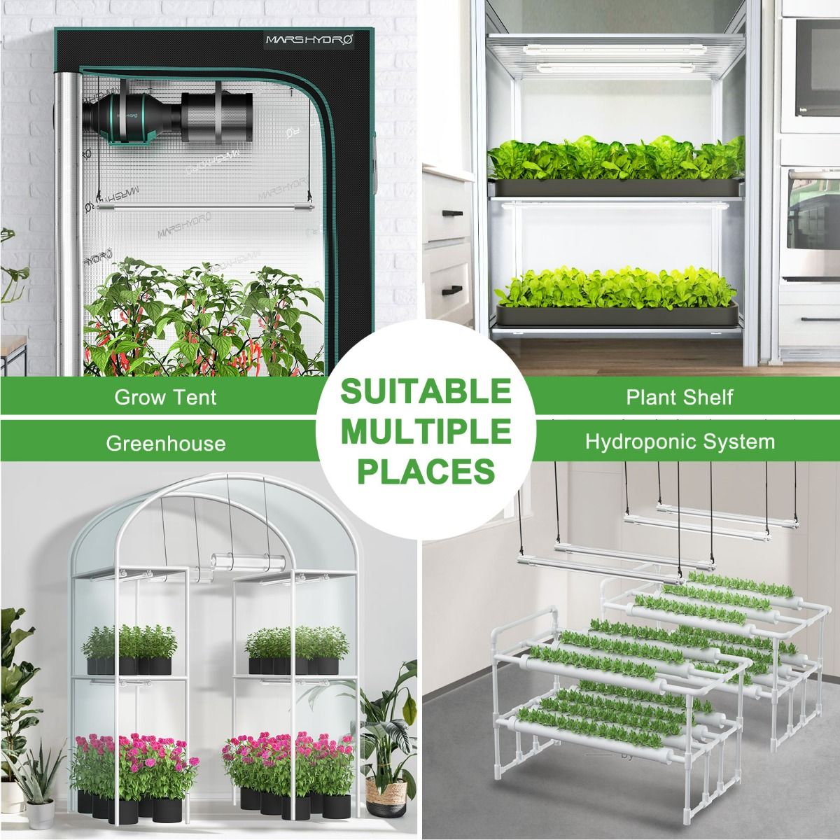 Mars Hydro VG40 40W 2ft LED T5 Plant Grow Lights Indoor for Veg and Seedling