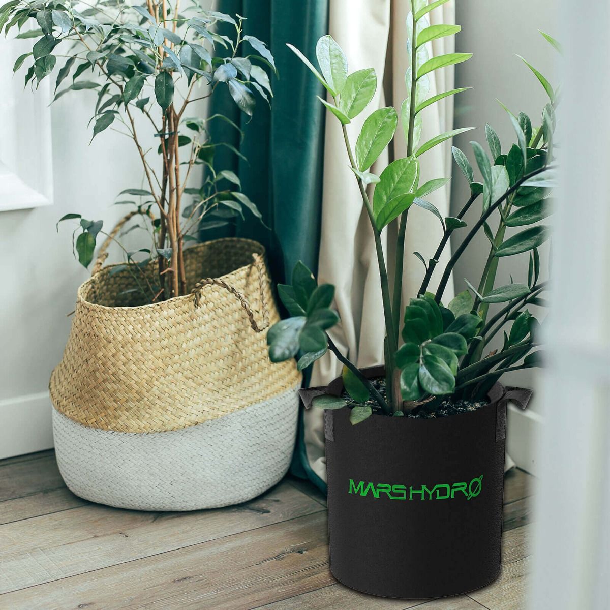 Mars Hydro 5 Gallon Fabric Grow Pot Plant Container (5 Packs)