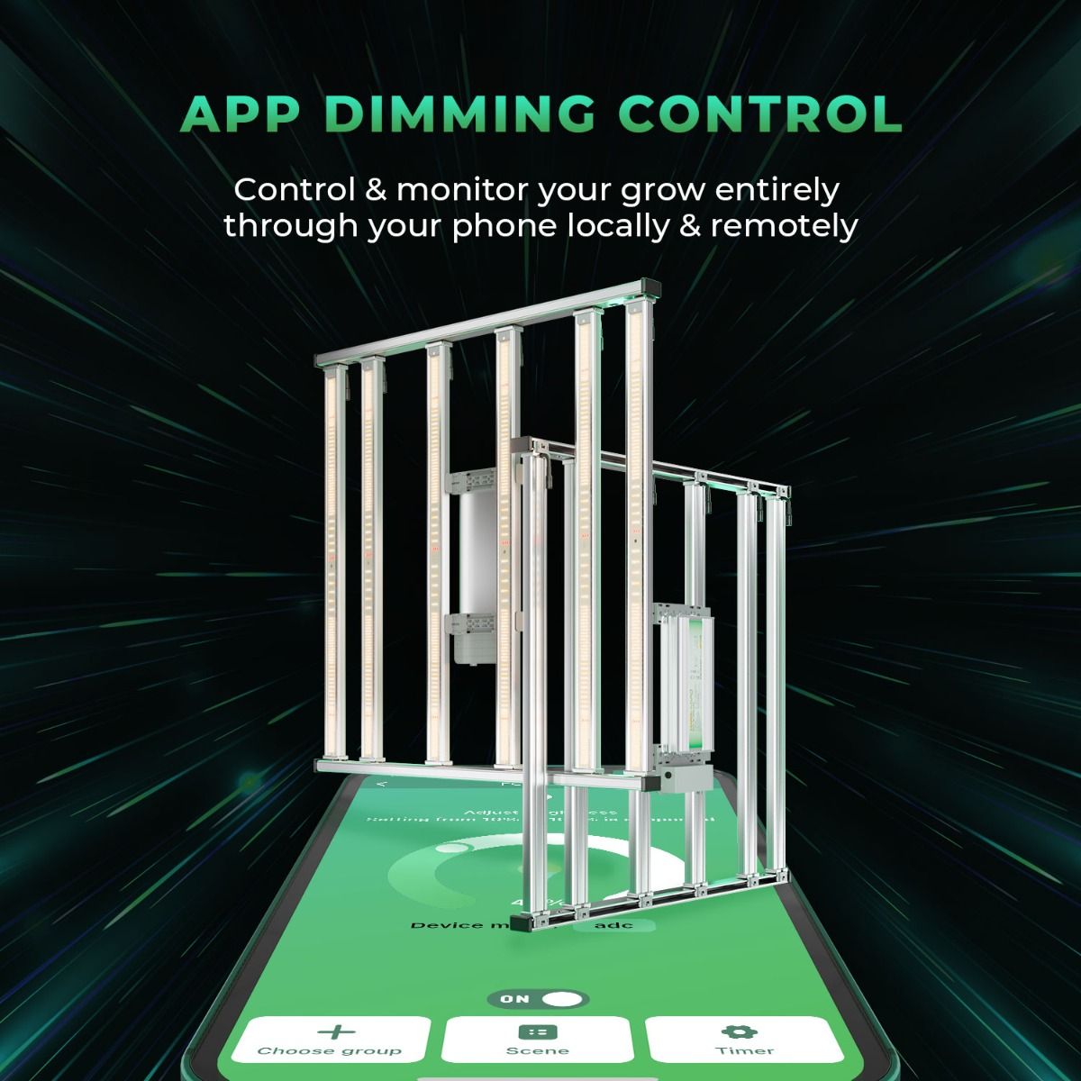 (2024 New Version) Mars Hydro Smart Dimmable FC-E4800 Bridgelux 480W LED Grow Light