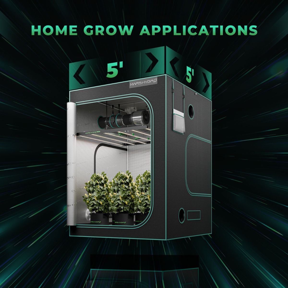 (2024 New Version) Mars Hydro Smart Dimmable FC-E8000 BridgeLux 800W CO2 Vertical Farm LED Grow Light