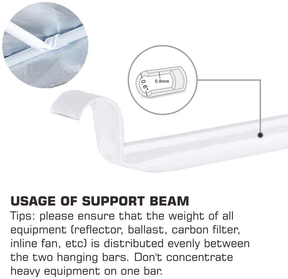 1680D Mylar Hydroponics Indoor Grow Tent - Sizes 2'x2' to 6'x6' for Plant Growing