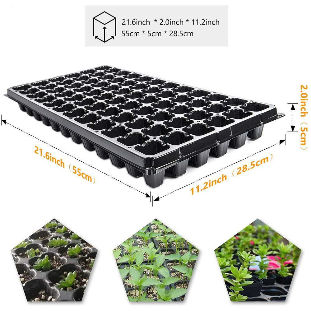 Growhouse 10Pcs Cells Seedling Starter Tray Extra Strength