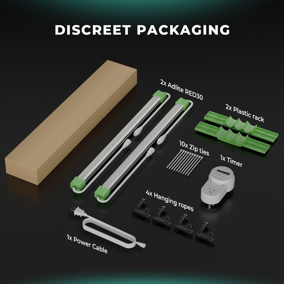 Mars Hydro Adlite R30 Deep Red Supplemental LED Grow Light Bar (2-Pack)