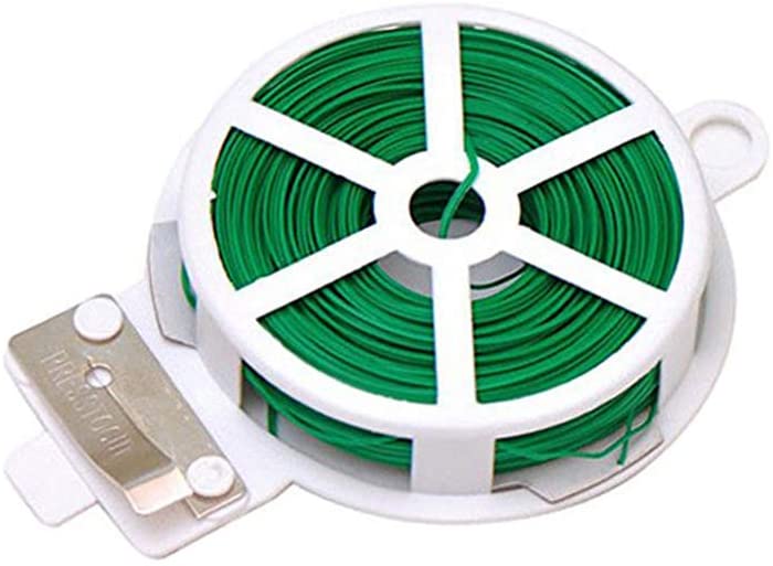 100ft (30m) Garden Tool Plant Twist Tie Roll with Cutter - Gardening, Training, and Cable Management