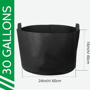 Growhouse Heavy Duty Grow Bags 1/2/3/5/7/10/20/30/40/50/100 Gallons