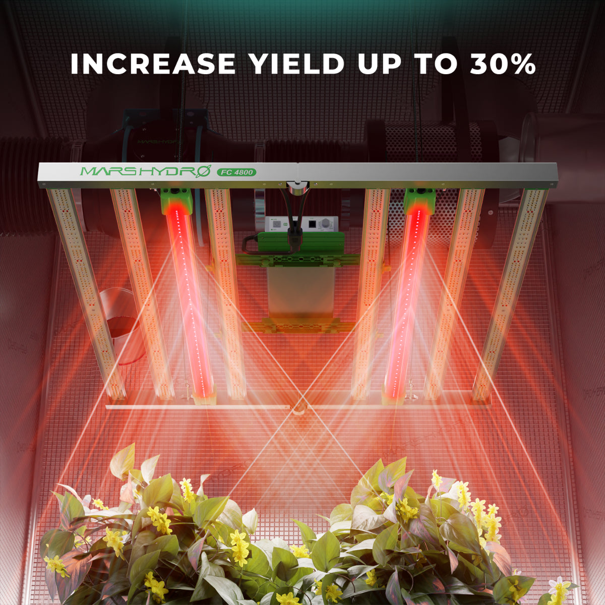 Mars Hydro Adlite UV30+IR15+Deep Red R30 Supplemental LED Grow Light Bars with 3 Timers and Adlite Mounting Bracket