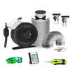 4'' to 12'' Air Carbon Filter, Inline Fan & Ducting Combo kit- Odor Control for Grow Tents