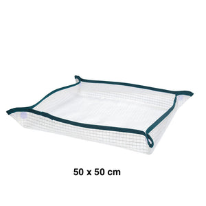 Waterproof Plant Repotting Mat - 50cm/68cm/100cm Square  Potting Tarp for Indoor Use