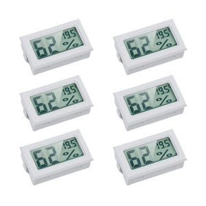 Mini Digital Hygrometer Thermometer - LCD Temperature and Humidity Meter for Humidors, Greenhouses, and Grow Tents