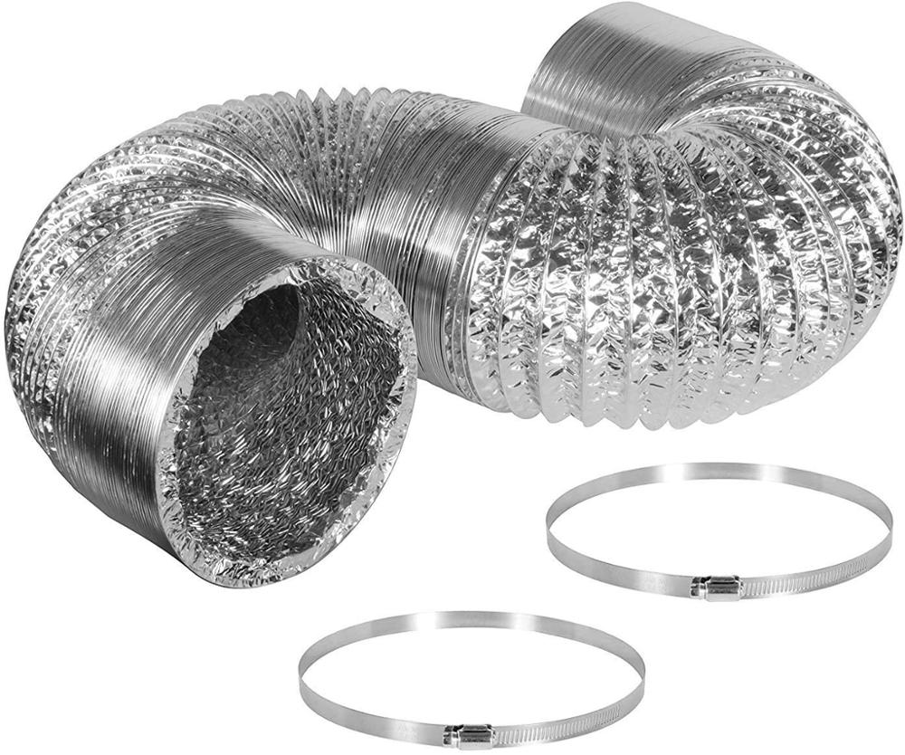4'' Inline Duct Fan & Carbon Filter Combo - Odor Control for Grow Tents, EU/US Plug