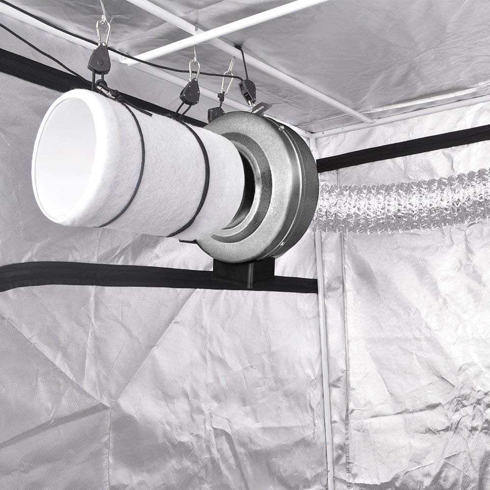 4'' Carbon Air Filter with Australian Virgin Charcoal for Odor Control in Grow Tents