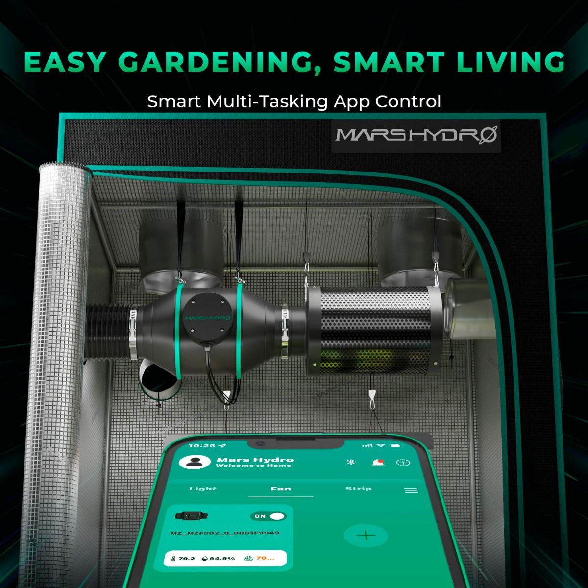 Mars Hydro 4-Inch iFresh smart Fan Complete Kit