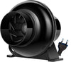 4 Inch 195 CFM Inline Duct Ventilation Fan Vent Blower for Grow Tent Box/ Greenhouse/ Basement/ Kitchen 110V US
