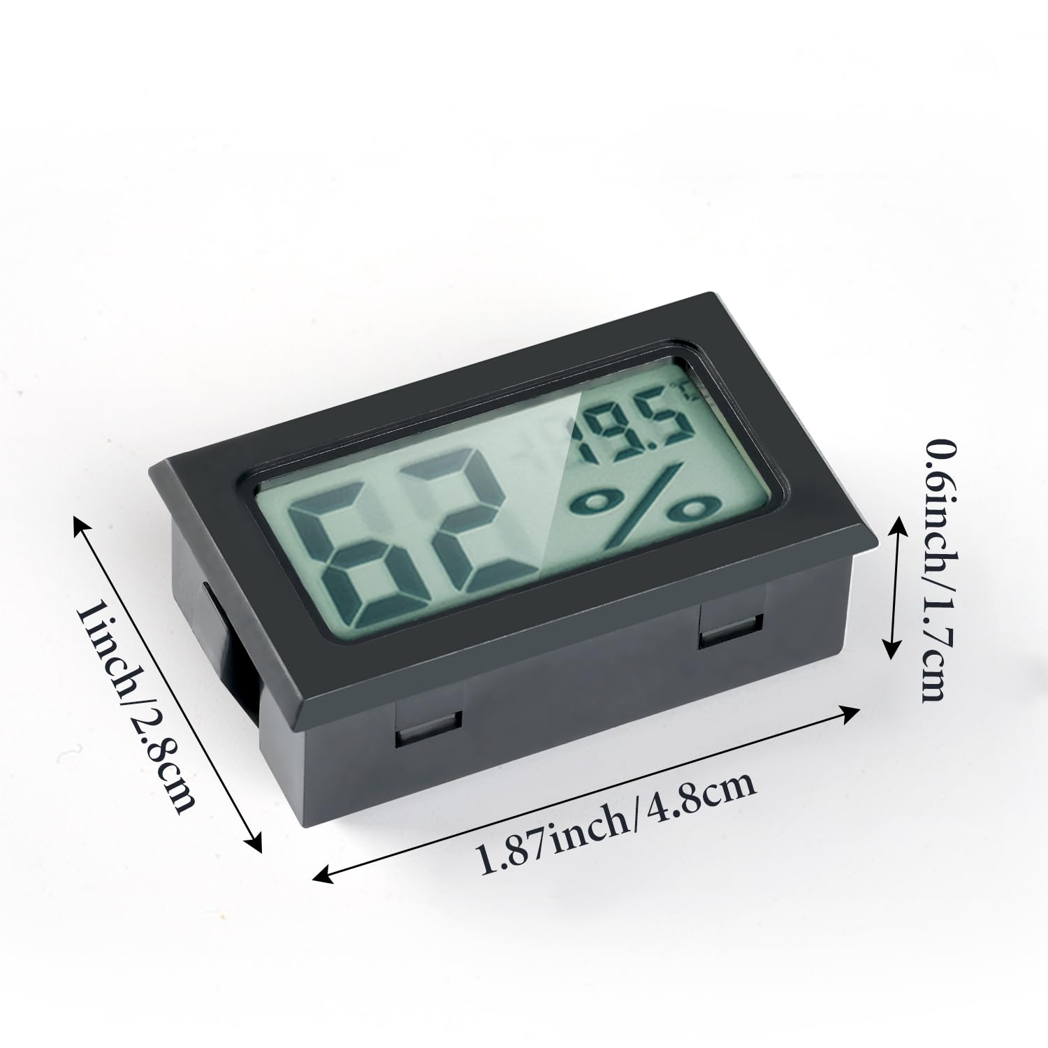 Mini Digital Hygrometer Thermometer - LCD Temperature and Humidity Meter for Humidors, Greenhouses, and Grow Tents