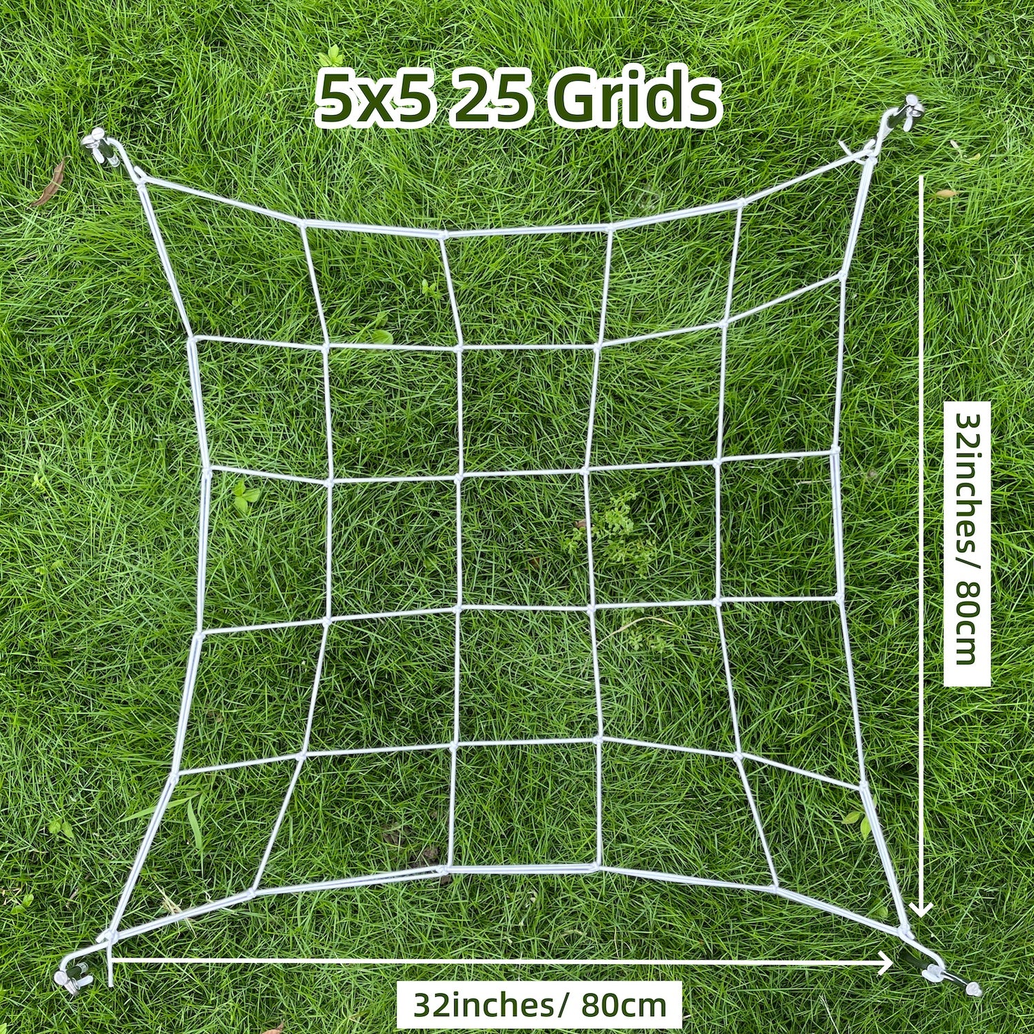 Growhouse Elastic Trellis Netting with Hooks for Plant Support